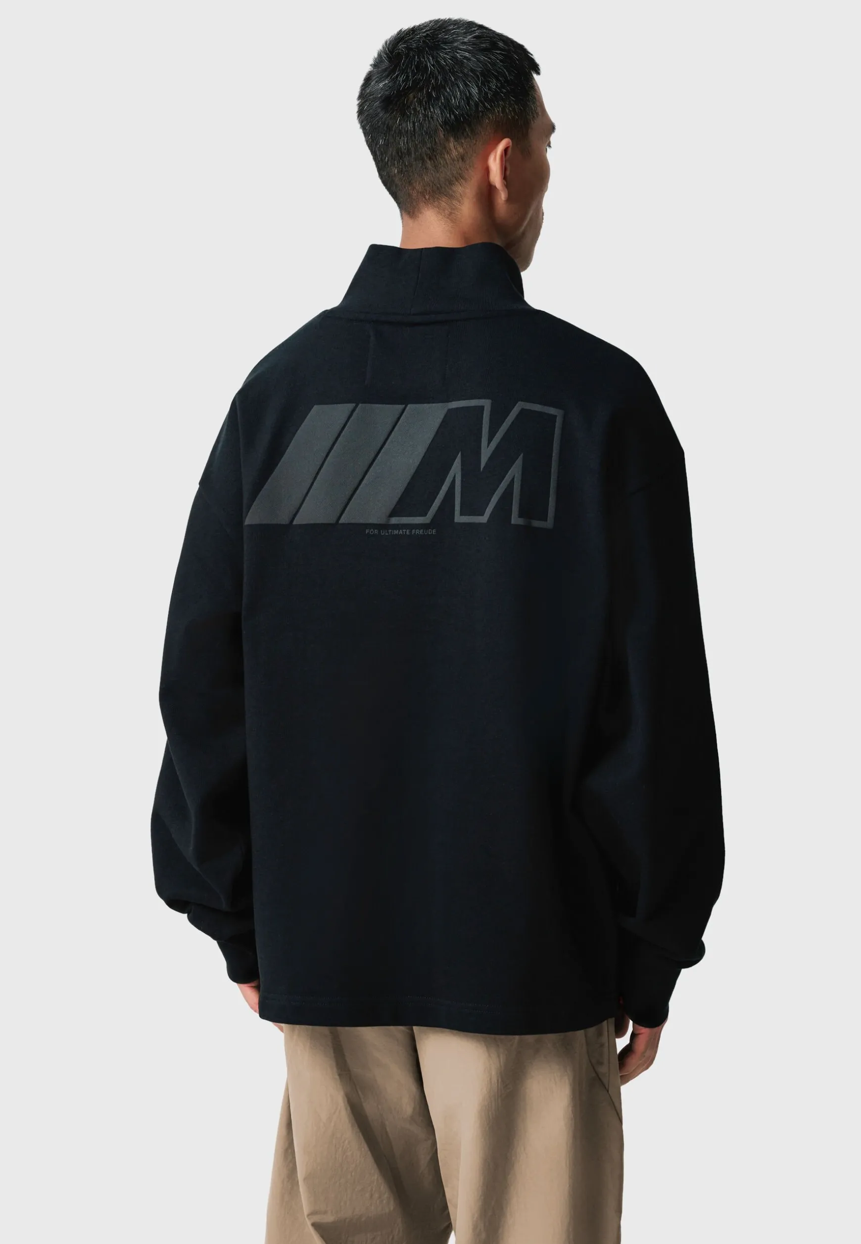 Hoodies<BMW Lifestyle BMW M High Neck Crew Sweatshirt black