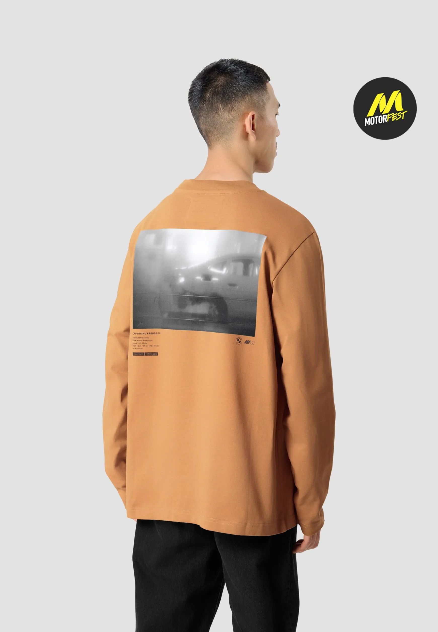 T-shirts<BMW Lifestyle BMW M Oversized Long Sleeve T-shirt dark brown wood