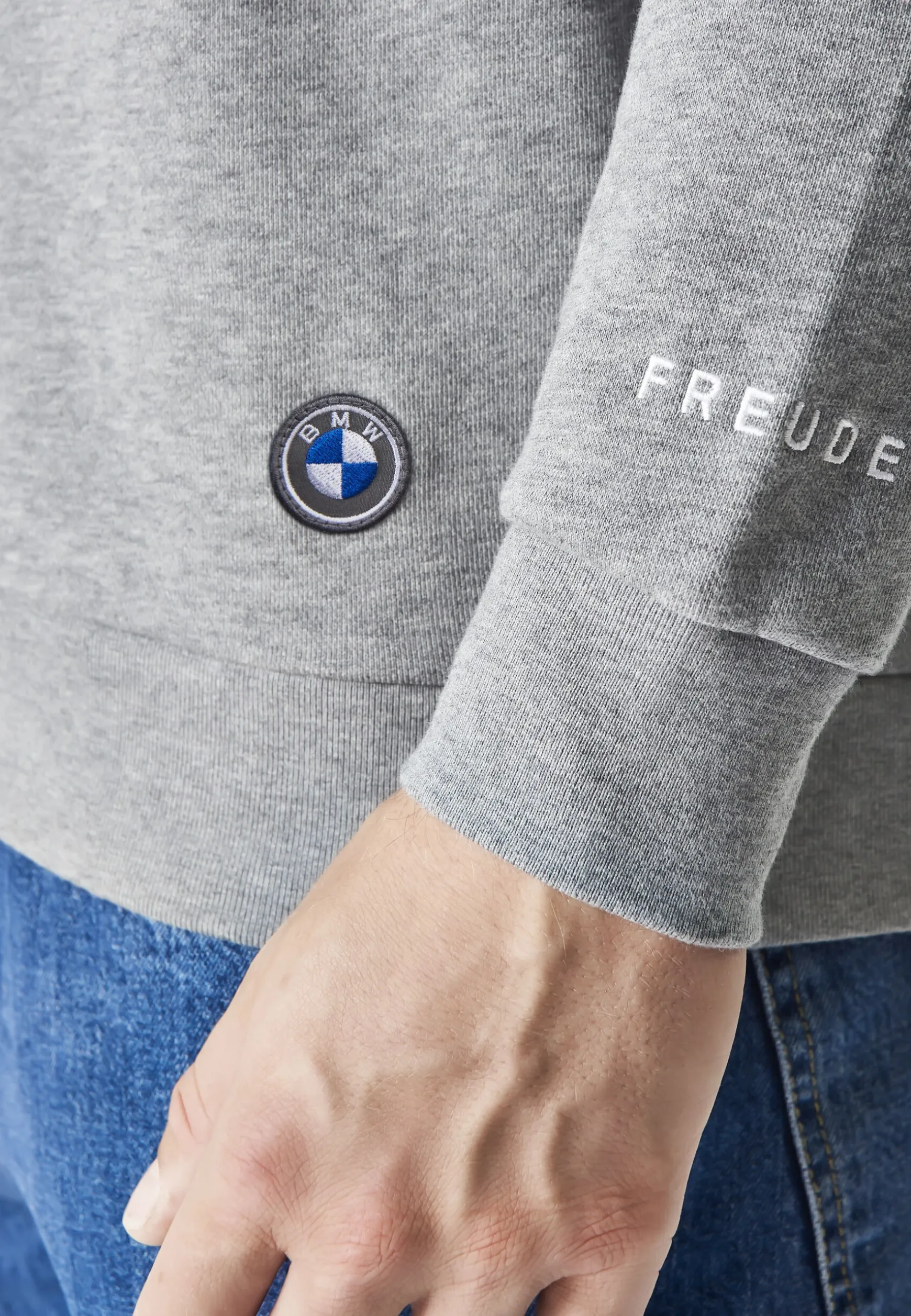 Hoodies<BMW Lifestyle BMW Micro Dot Sweat Crew mid grey