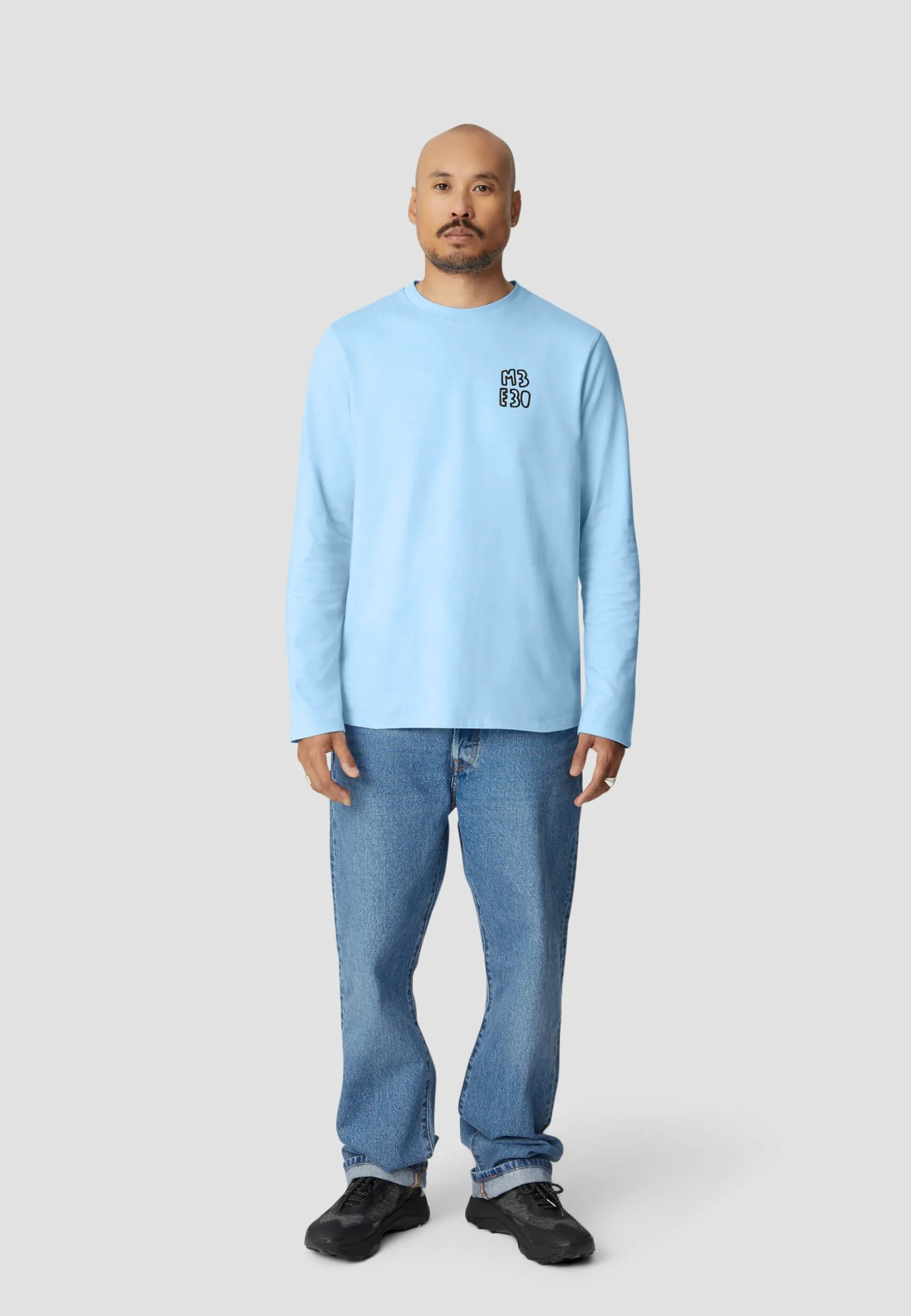 Hoodies<BMW Lifestyle BMW Power MW Long Sleeve T-shirt blue light