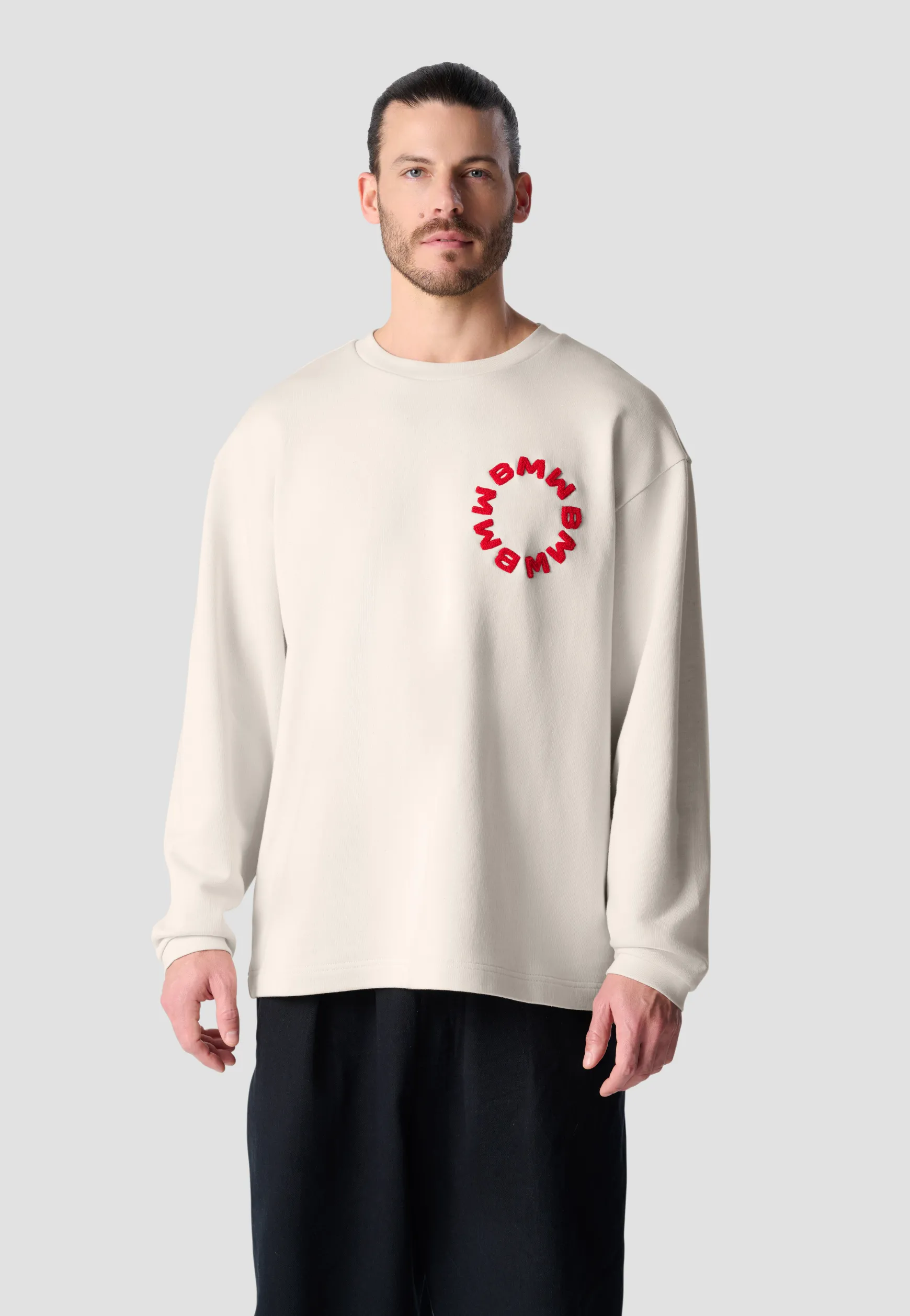 Hoodies<BMW Lifestyle BMW Raw Crew Sweat beige