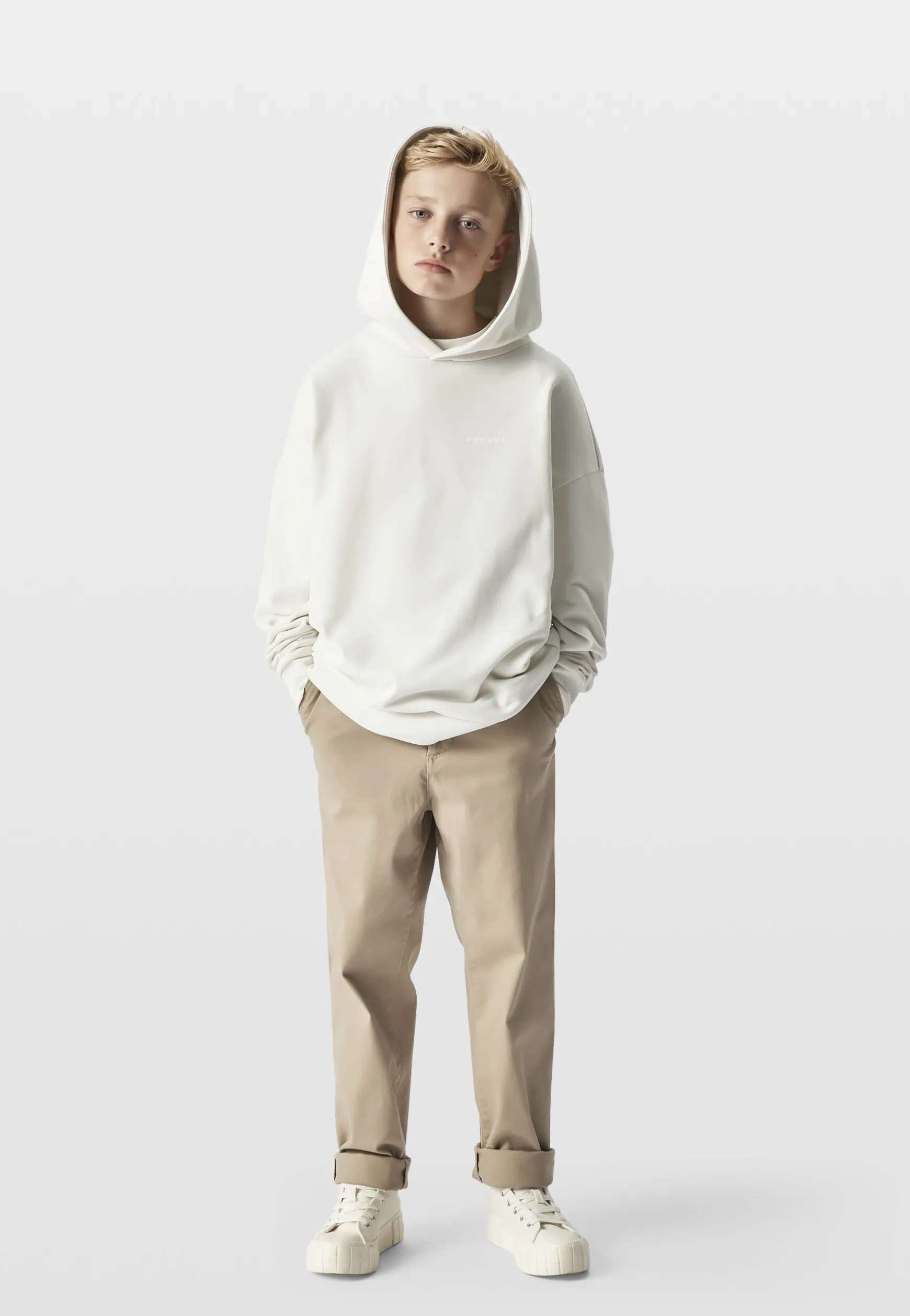 Kids<BMW Lifestyle BMW Reverse Dot Sweat Hoodie light grey